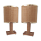 Pair of bedside lamps
