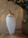 Vintage baldée lamp - White clichy glass