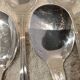 12 silver-plated metal ice scoops by silversmith Ravinet Denfert with nets