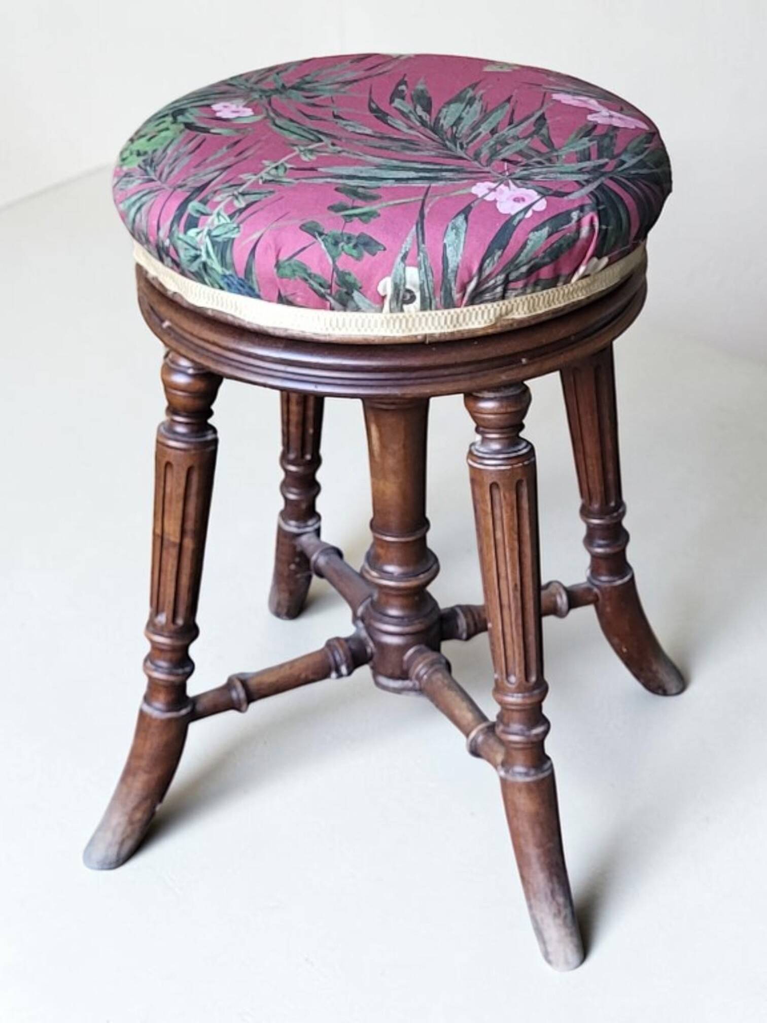 Tabouret de piano Napoléon III, XIXème