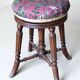 Tabouret de piano Napoléon III, XIXème