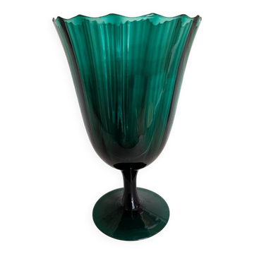 Vase calice vert années 70's
