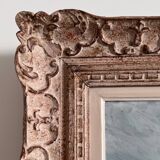 Oil on panel depicting a seaside in Brittany 20th century by Misdz