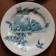 set of 10 antique earthenware plates with blue decoration from Bordeaux