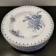 Sarreguemines ceramic soup plate, Flore model in blue sold individually
