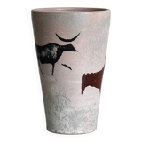 Hand-painted ceramic vase