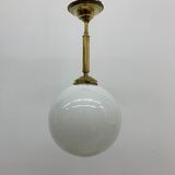 Antique Philips opaline glass hanging lamp, 1950’s