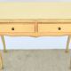 Console 2 tiroirs en bois laqué