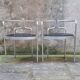 Pair of aluminum armchairs by Henning Larsen