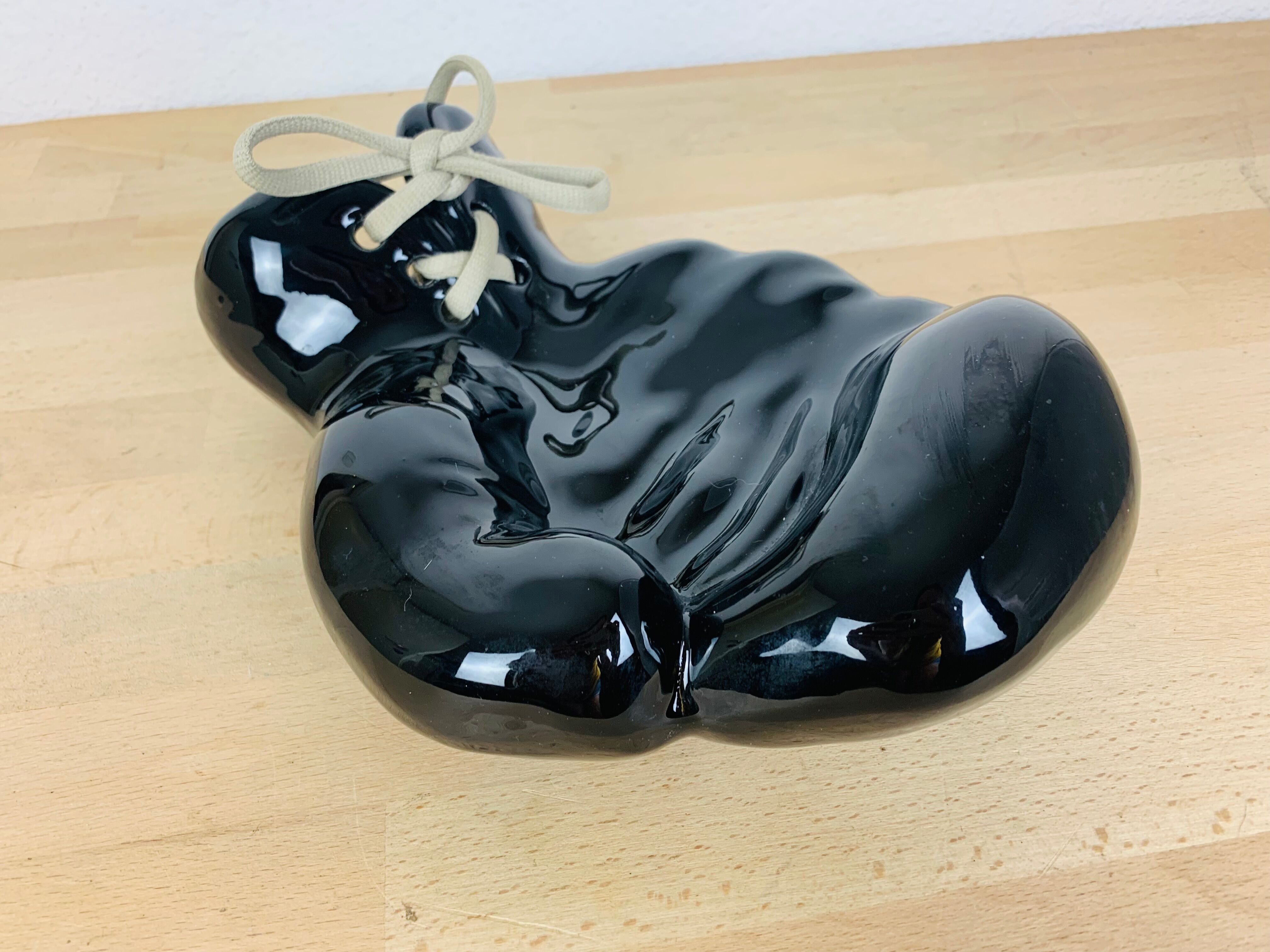 Empty pocket boxing glove JC Peiré black ceramic