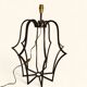 Large "Cage" Lamp Pair in Patinated Bronze - DLG by Jean Royère
