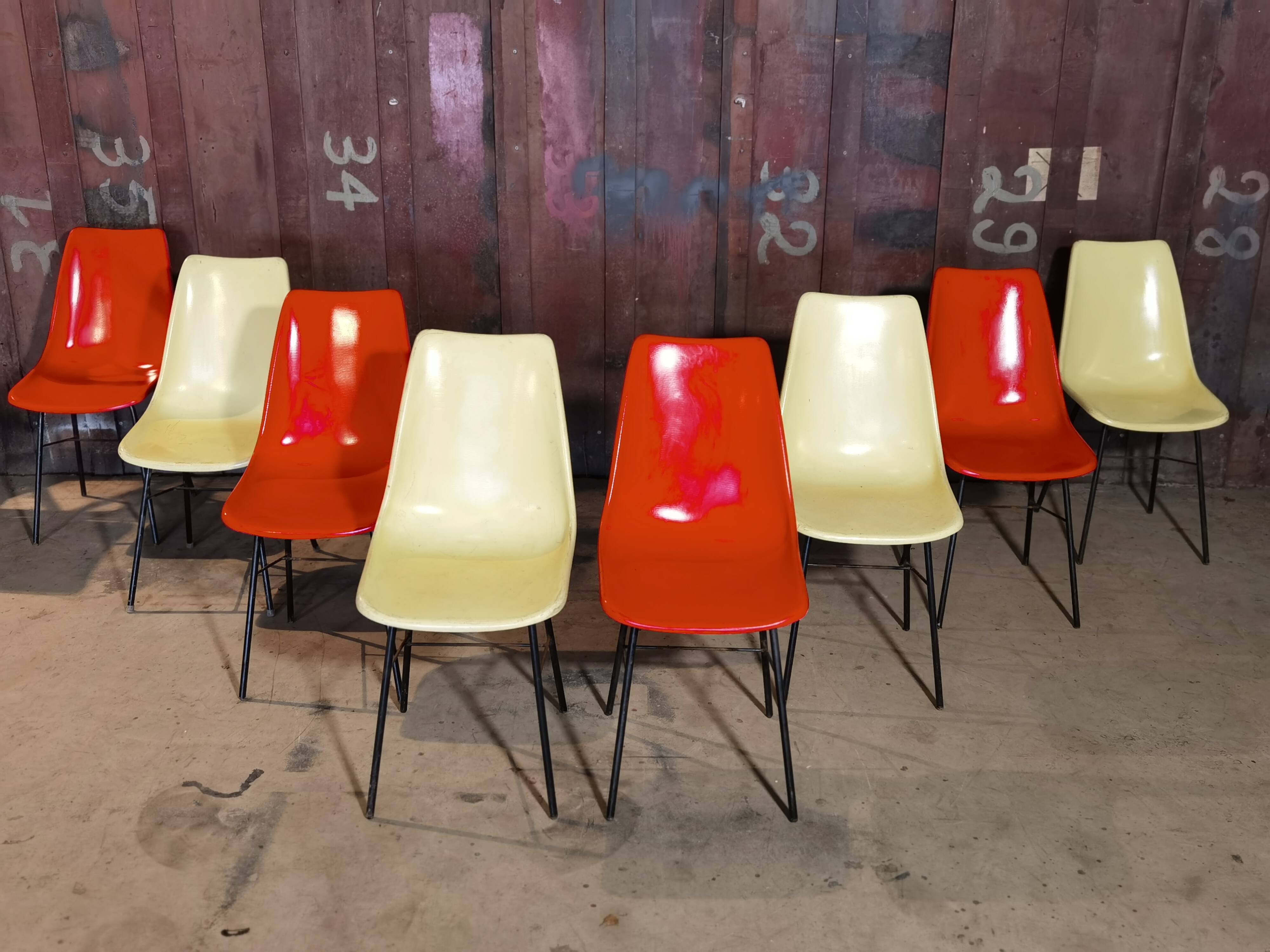 Lot de 8 chaises par Miroslav Navràtil pour Vertex
