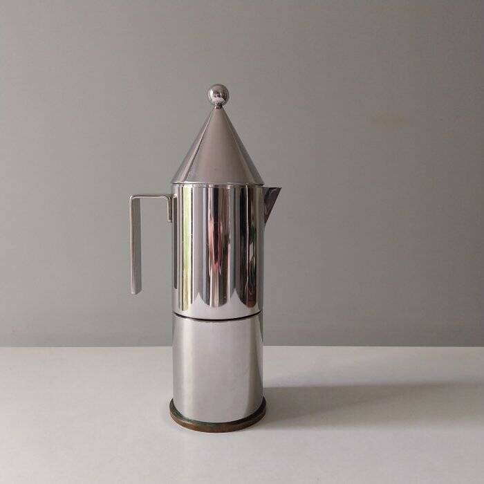 Aldo Rossi Italian coffee maker - La Conica 6-cup espresso