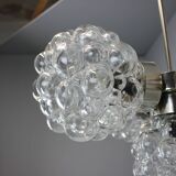 Bubble glass chandelier by Kamenický Šenov, Czechoslovakia, 1970s