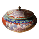 Plat chinois en émaux cloisonnés - seconde moitié du XX° siècle.