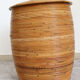 Cylindrical wicker basket, Italy 70's