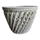 Italian woven ceramic cachepot, 1960s