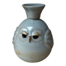 Owl owl zoomorphic terracotta candle holder by vintage potter