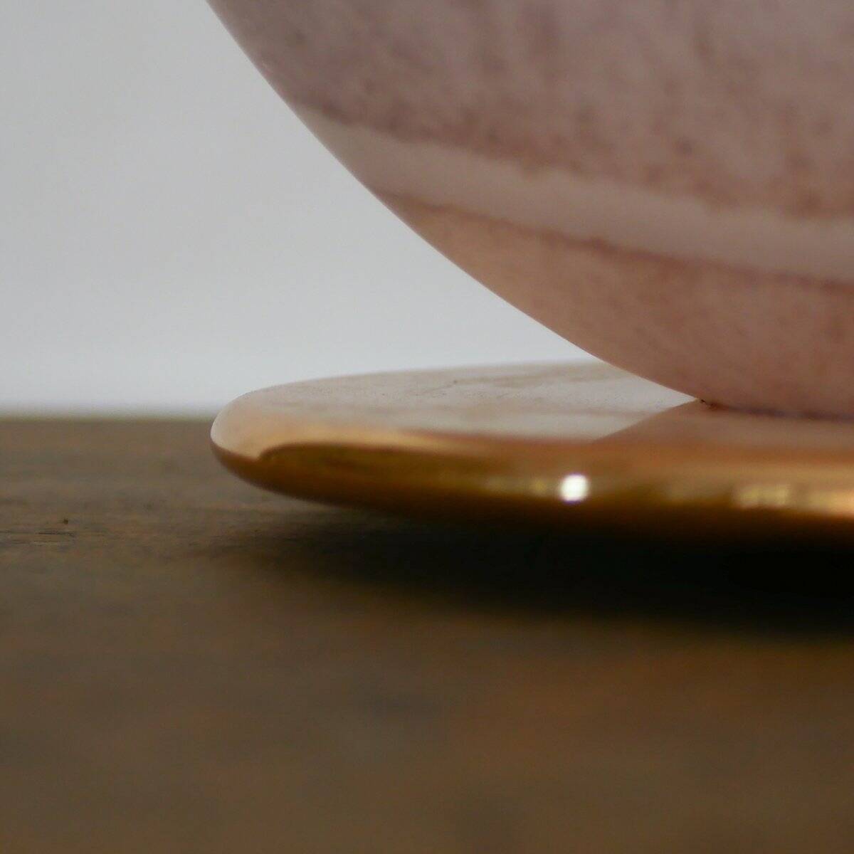 Grande lampe de table en verre de Murano satiné et corrodé Swirl de VeArt, années 80.