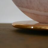 Grande lampe de table en verre de Murano satiné et corrodé Swirl de VeArt, années 80.