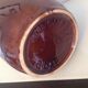 Vase vintage orange et marron Fat Lava Scheurich