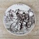 Set of 6 talking dessert plates Sarreguemines