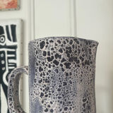 Speckled ceramic jug fat lava
