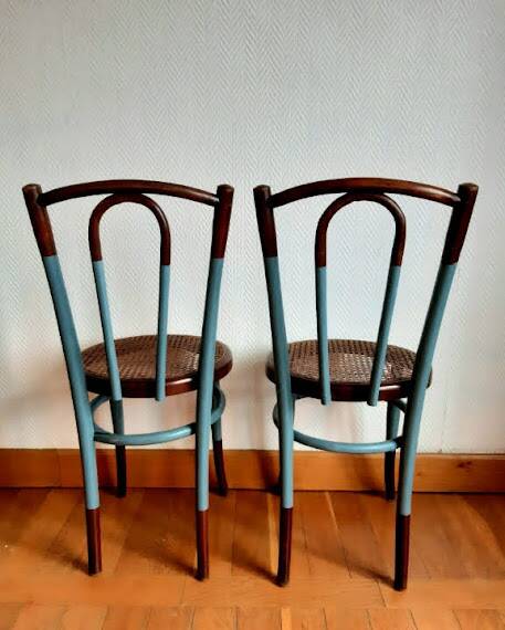 Three bentwood bistro chairs, circa 1950