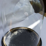 Ancient round glass globe 33 cm high