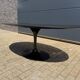 Knoll Tulip oval dining table 198/244cm black Feniks laminate