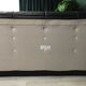 Black leather three seater sofa Togo by Ligne Roset