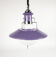Brevettato space age hanging lamp in opal glass and metal italy 70s