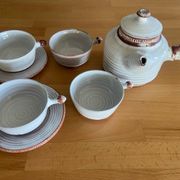 Teapot, 4 cups and 2 saucers Vallauris 50s Grandjean Jourdan