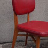 Pair of chairs type red skai bistro