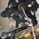 Art deco lamp 1920 to 30 metal patina gold 28x15