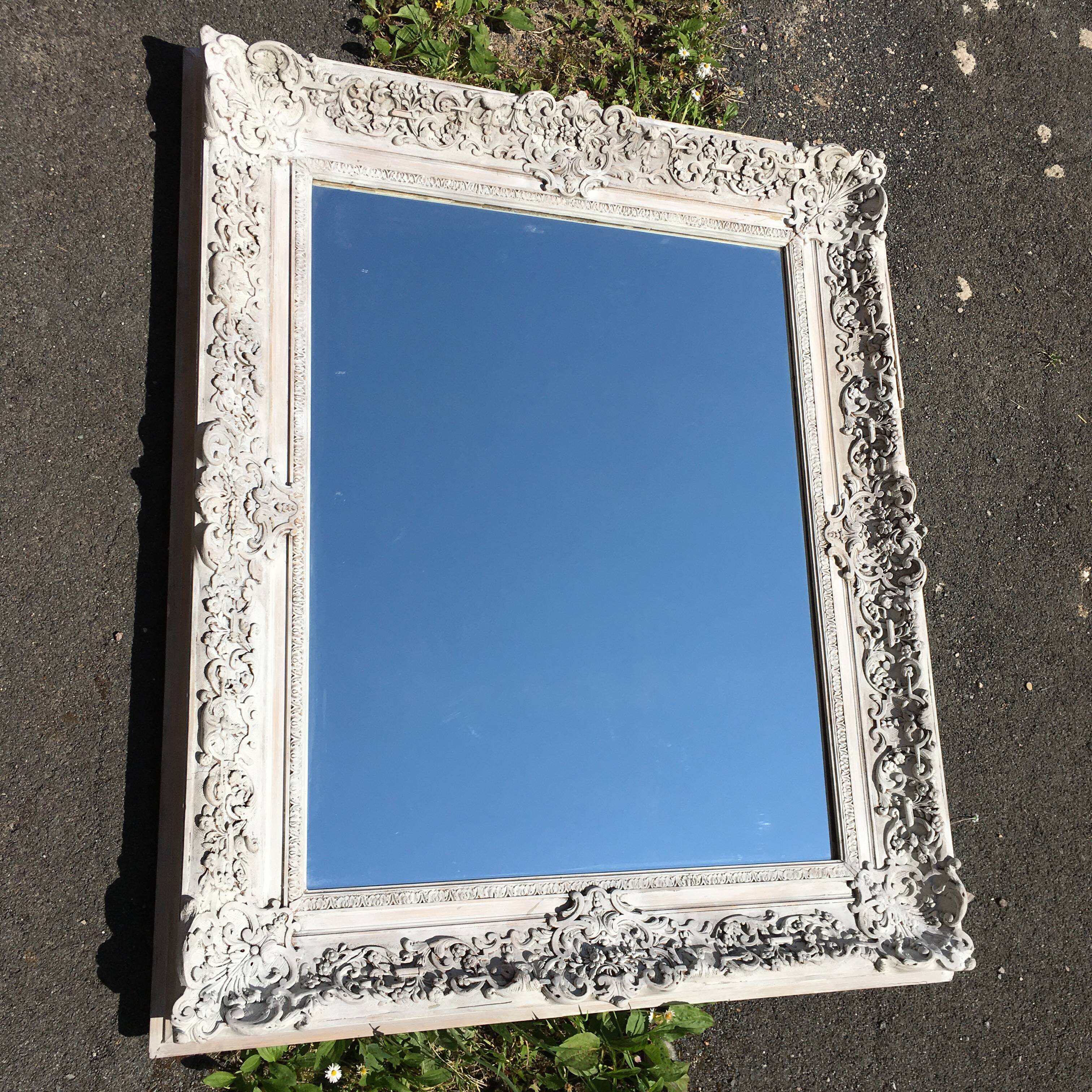 Miroir cadre ancien baroque