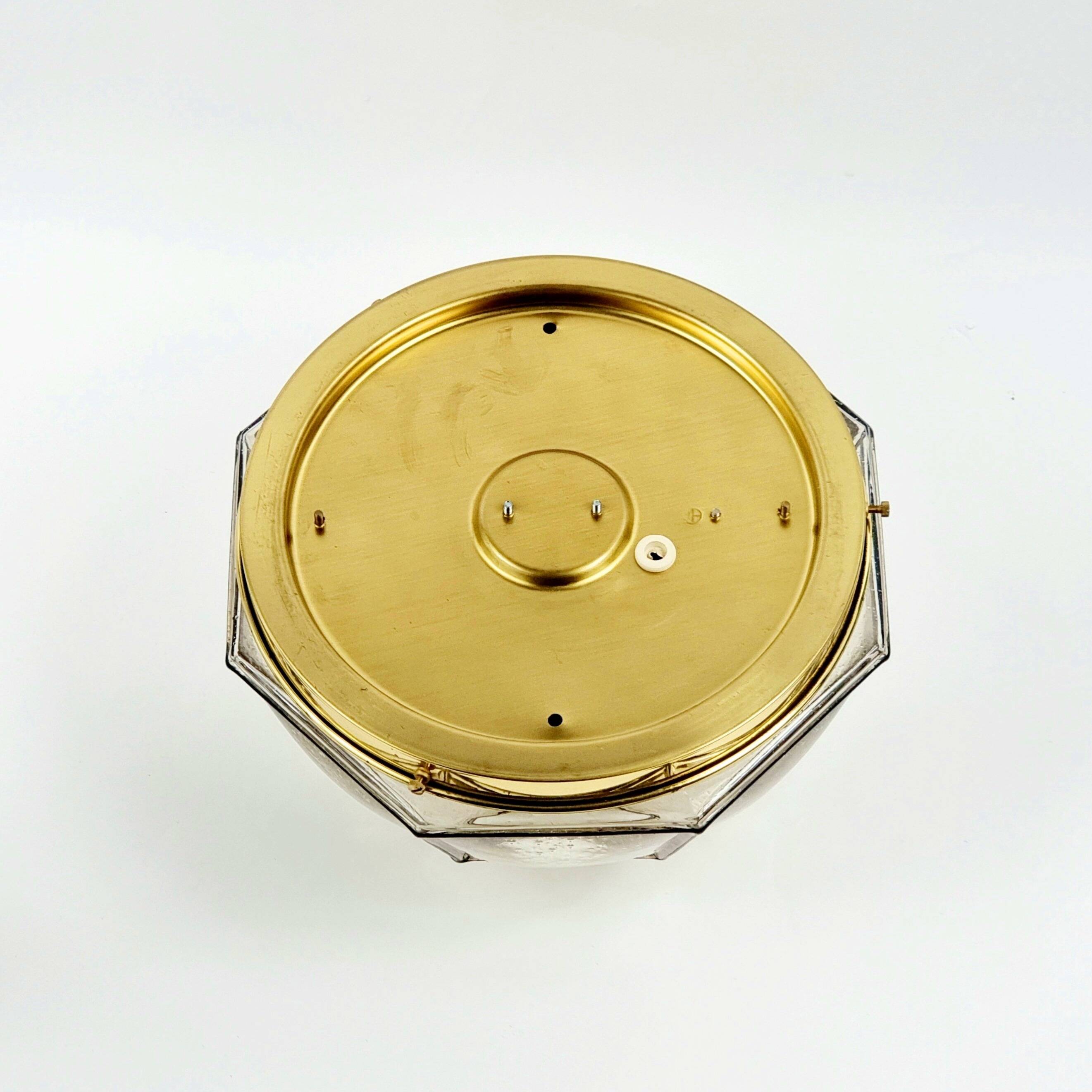 Mid-century glass ceiling light by Limburg, Germany, 1960s.