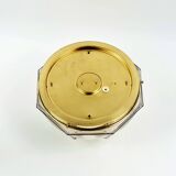 Mid-century glass ceiling light by Limburg, Germany, 1960s.