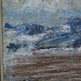 Erik Ström, Swedish painting, 1970s, Oil on panel, Framed