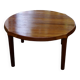 Organic round coffee table in solid teak by john boné for michael laursen denmark 1960
