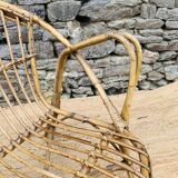 Vintage rattan armchair