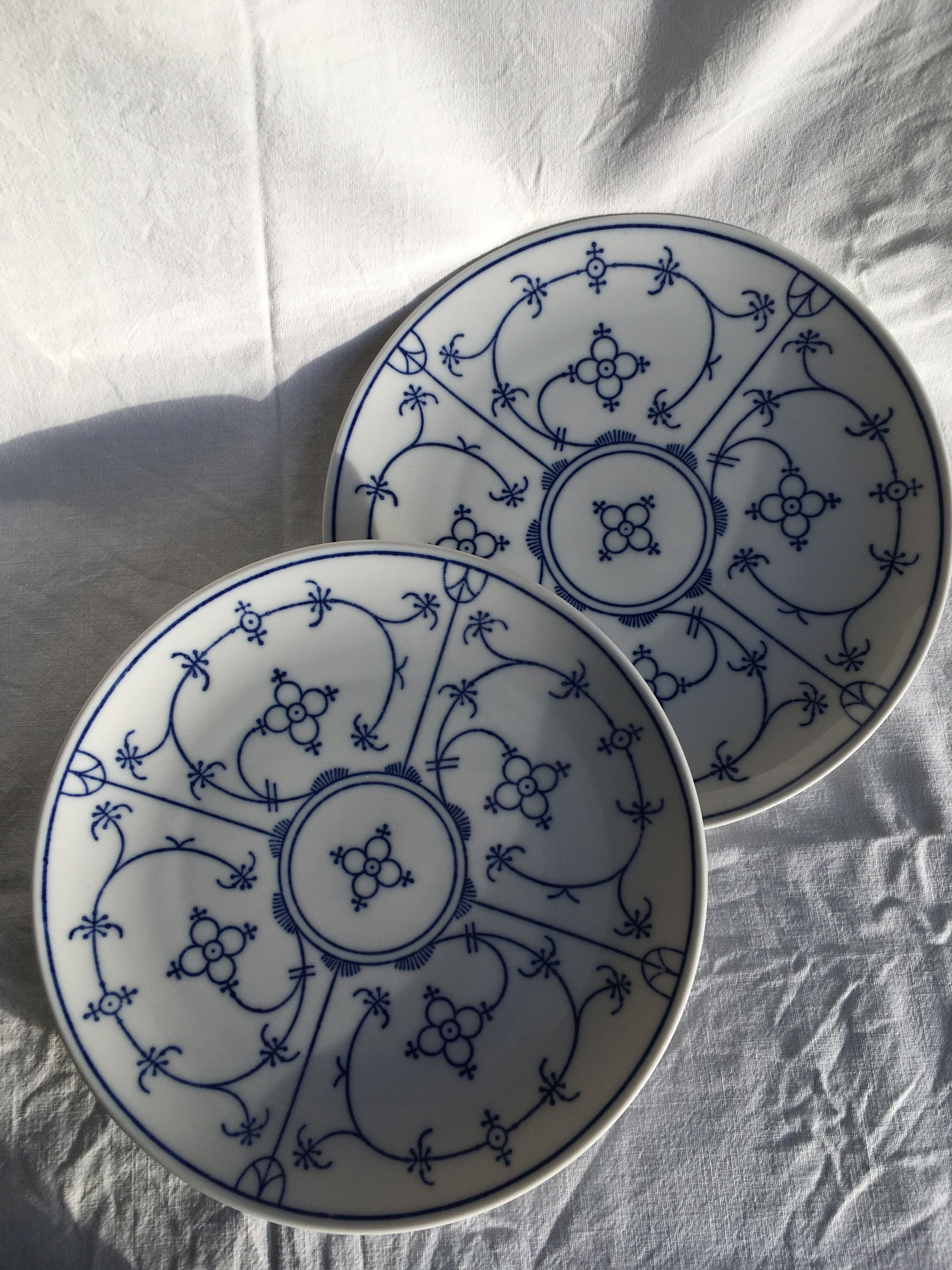 Porcelain breakfast tête-à-tête Winterling Schwarzenbach Bavaria