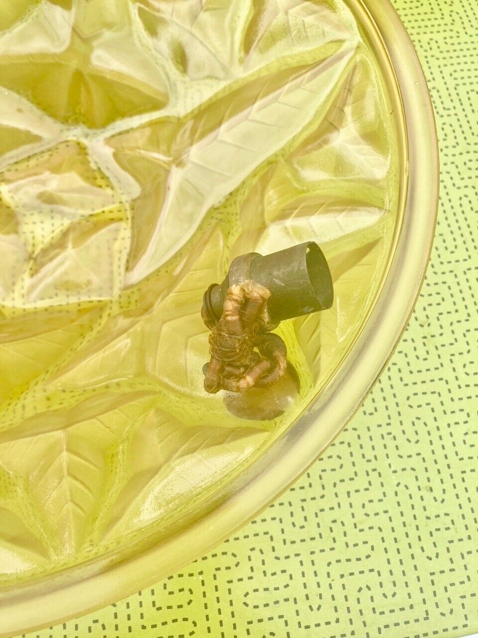 Art deco washbasin ceiling lamp, frosted glass satin