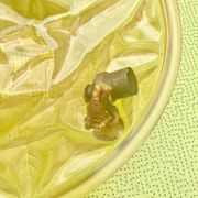 Art deco washbasin ceiling lamp, frosted glass satin