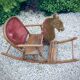 Child rocking horse wooden