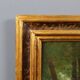 Old painting "Deer in the Woods" oil on canvas France 19th century