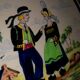 large wall dish in earthenware by Desvres Breiz Gabriel Fourmaintraux art deco