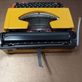 Brother Deluxe 250 TR Mustard Typewriter