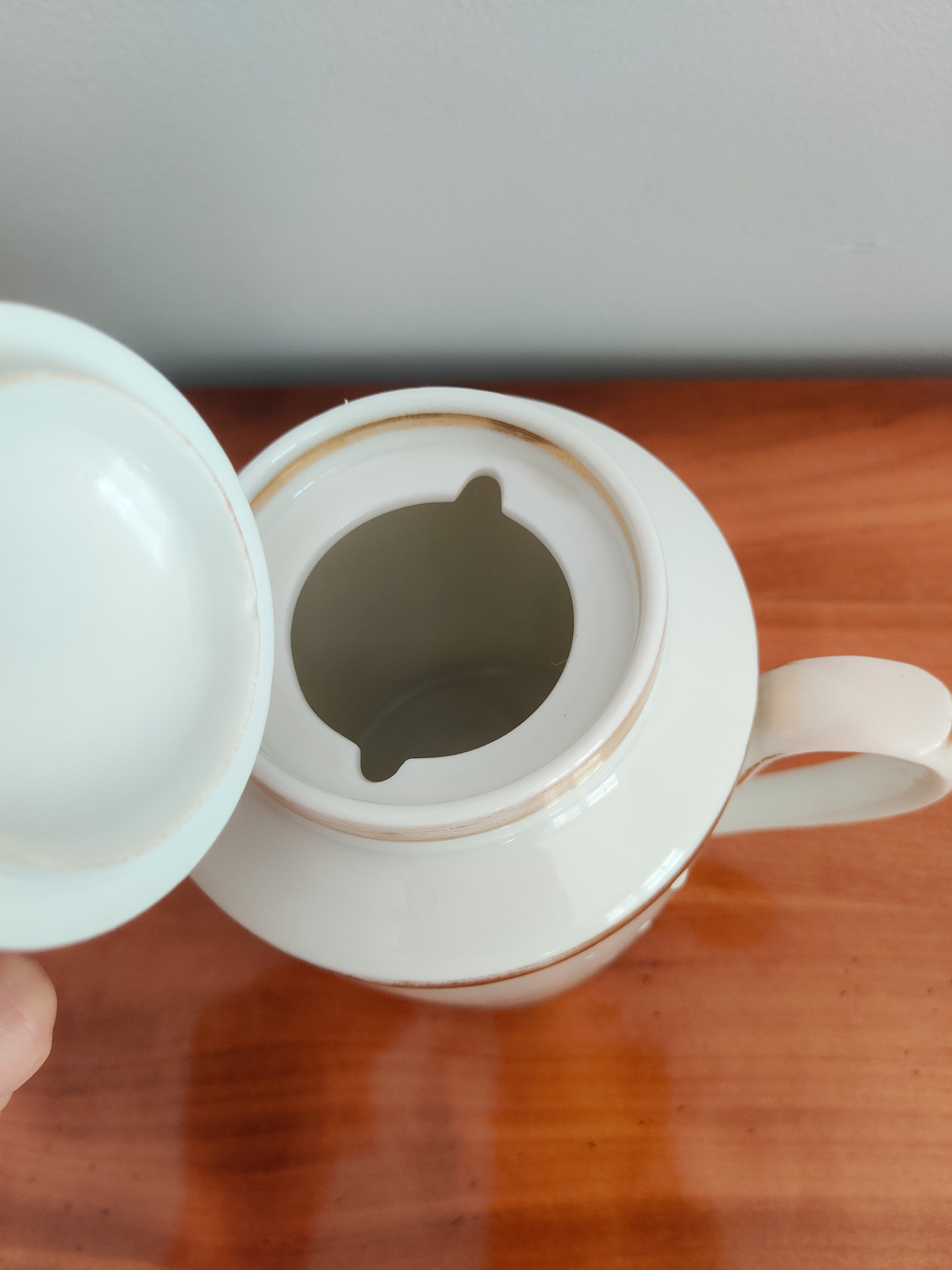 Antique porcelain teapot