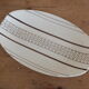 Vintage earthenware ravier from Longchamp geometric décor